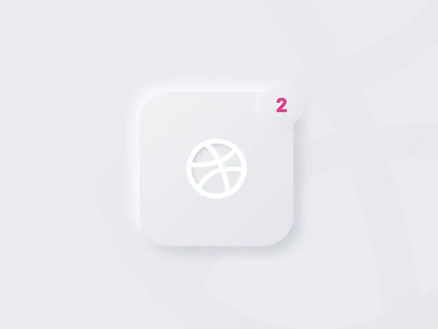 Dribbble invitation, neomorphic design draft