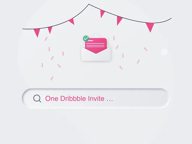 Dribbble Invite illustration