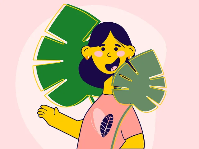 Plant Girl, alternate vector illustration